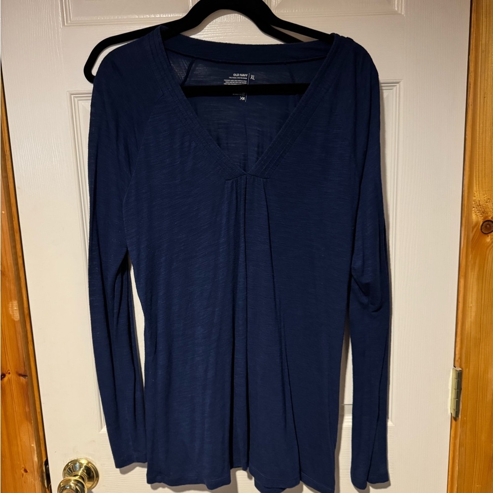 Old Navy Navy Blue Long Sleeve Top